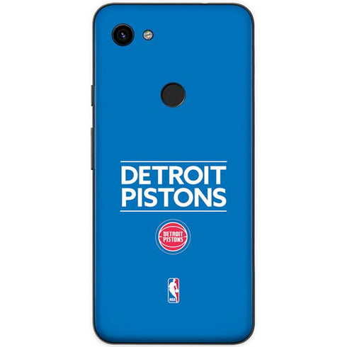 NBA Detroit Pistons Standard - Blue Google Pixel 3a XL Skin